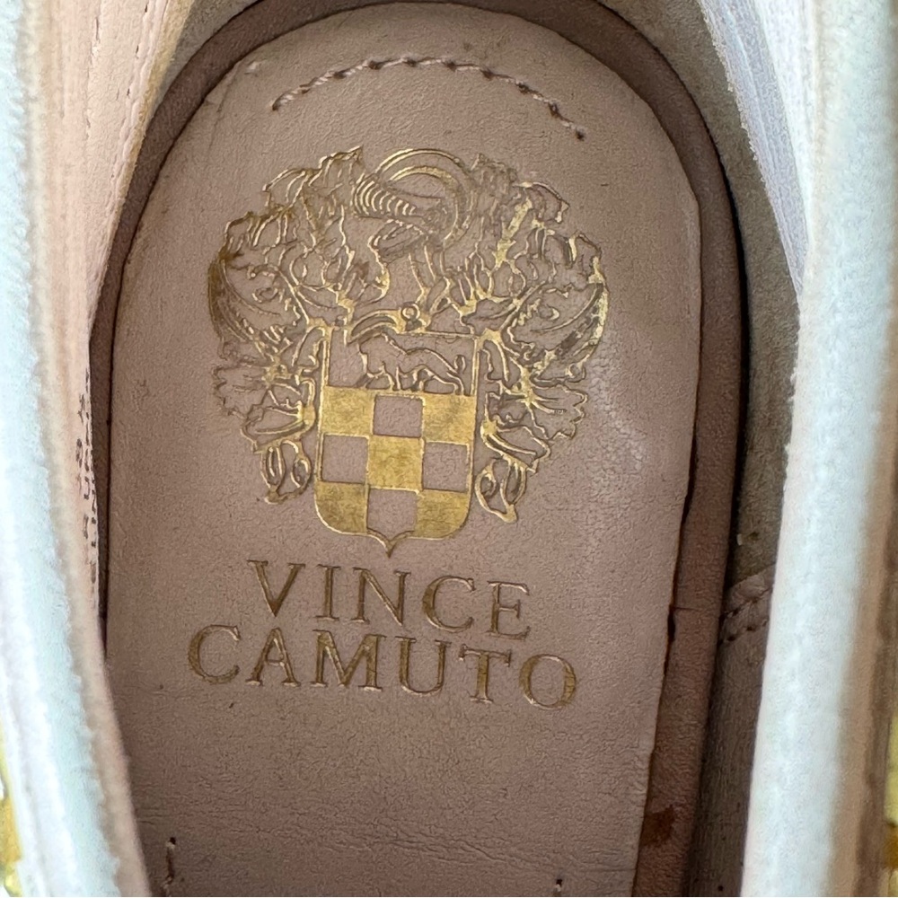 Vince Camuto Vo-Amy Gold Studded Leather Open Toe Booties , size 8.5 - Picture 6 of 8